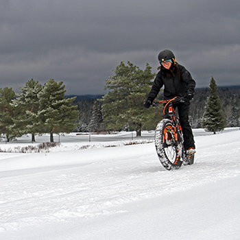 Winter fat biking at Bretton Woods