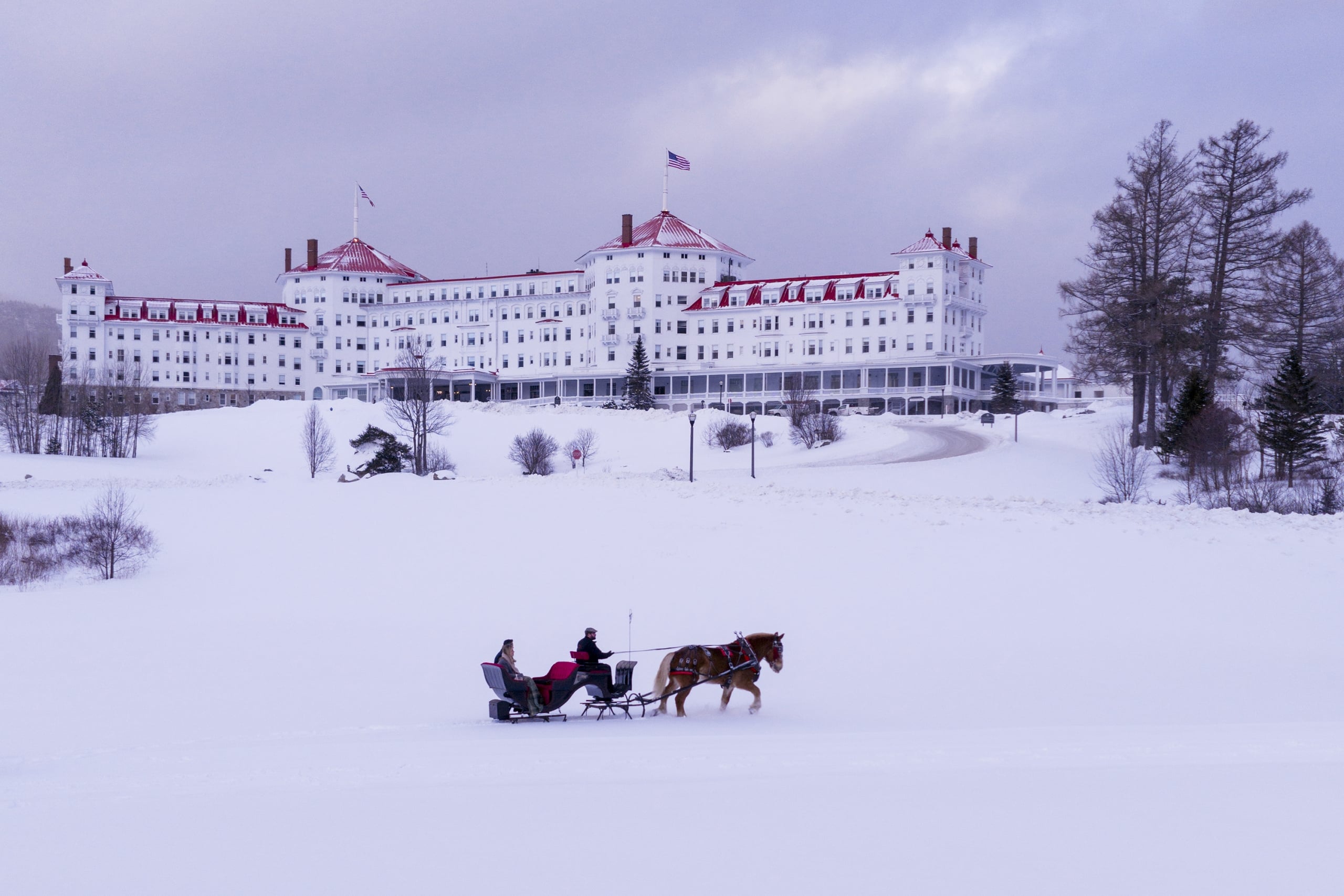 Winter sleigh ride at Omni Mount Washington Resort & Spa