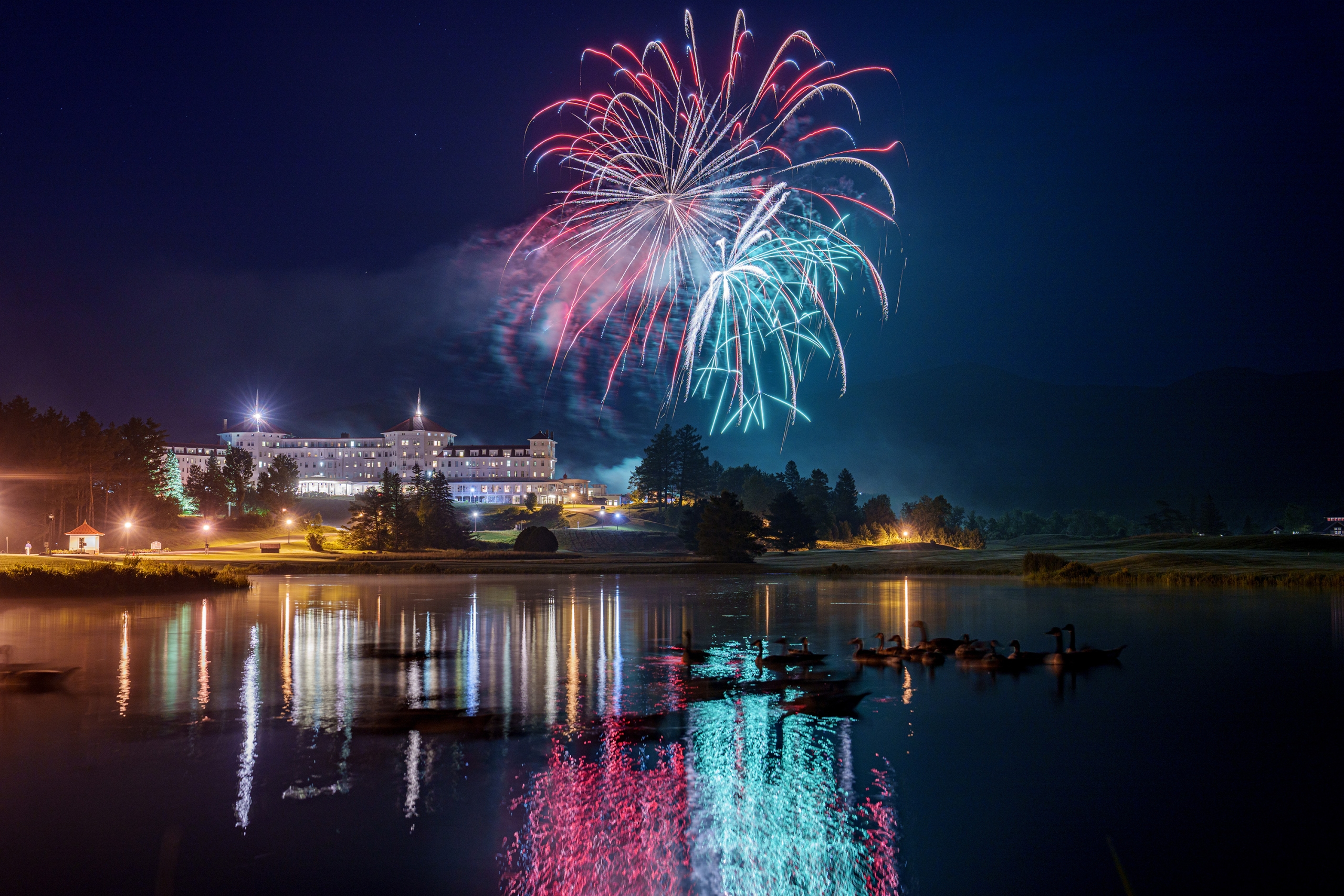 Fireworks at the Omni Mount Washington Resort & Spa