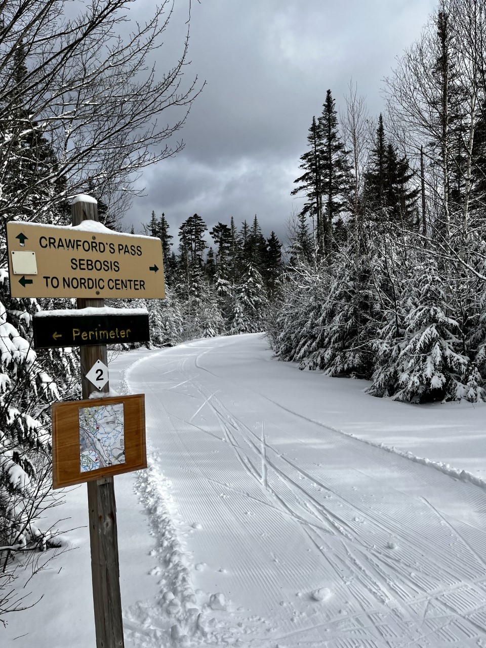 Thanks to a foot of new snow the Nordic Trails are looking prime!