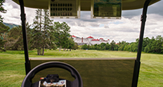 mount washington hotel golf cart view